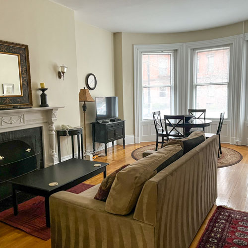 back bay boston vacation rental living room